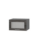 Кухонный модуль витрина Оптима Верх ВВ21-600 Антрацит/Дуб Сонома Трюфель 600х570х360 мм (DTM-073528)