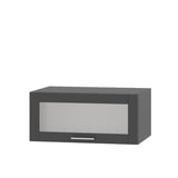 Кухонный модуль витрина Оптима Верх ВВ21-800 Антрацит/Антрацит 800х570х360 мм (DTM-073544)