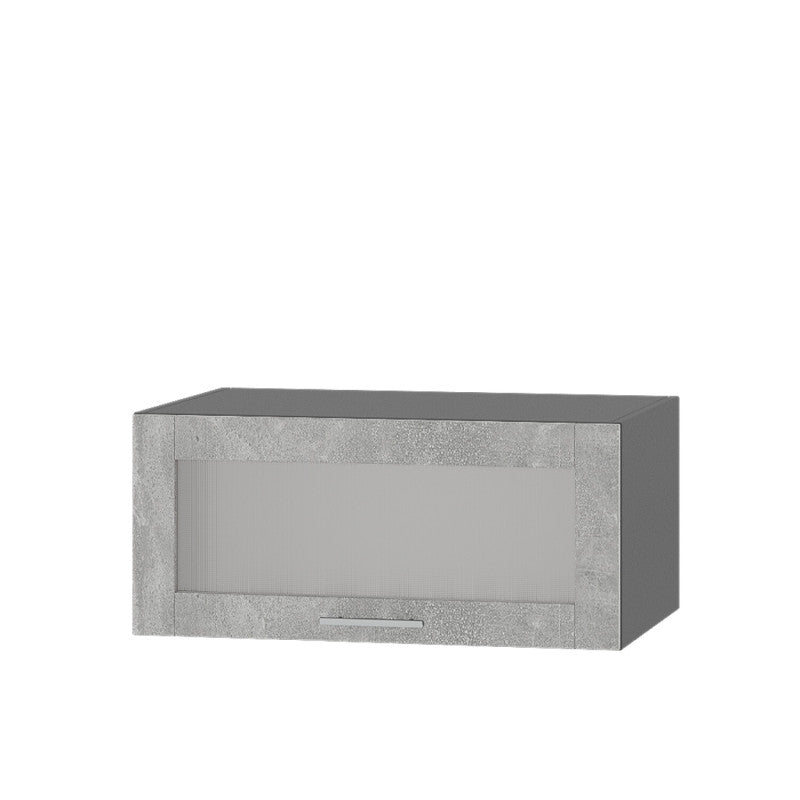 Кухонный модуль витрина Оптима Верх ВВ21-800 Антрацит/Бетон 800х570х360 мм (DTM-073545)