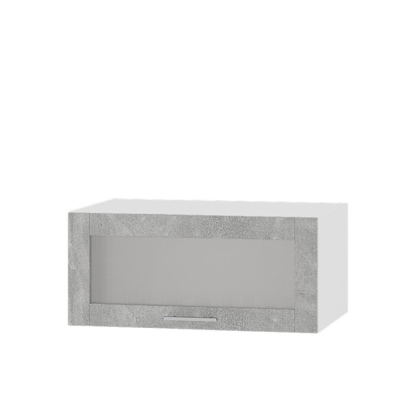 Кухонный модуль витрина Оптима Верх ВВ21-800 Белый/Бетон 800х570х360 мм (DTM-073552)