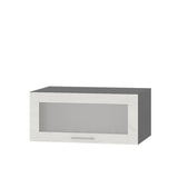 Кухонный модуль витрина Оптима Верх ВВ21-800 Антрацит/Дуб Крафт Белый 800х570х360 мм (DTM-073546)