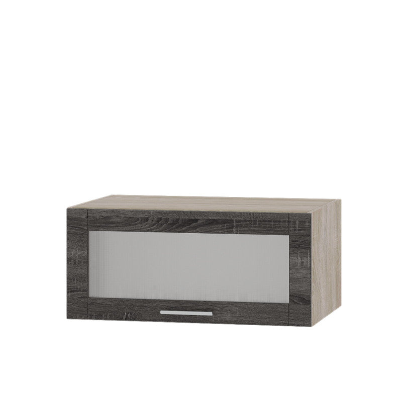 Кухонный модуль витрина Оптима Верх ВВ21-800 Дуб Сонома/Дуб Сонома Трюфель 800х570х360 мм (DTM-073563)