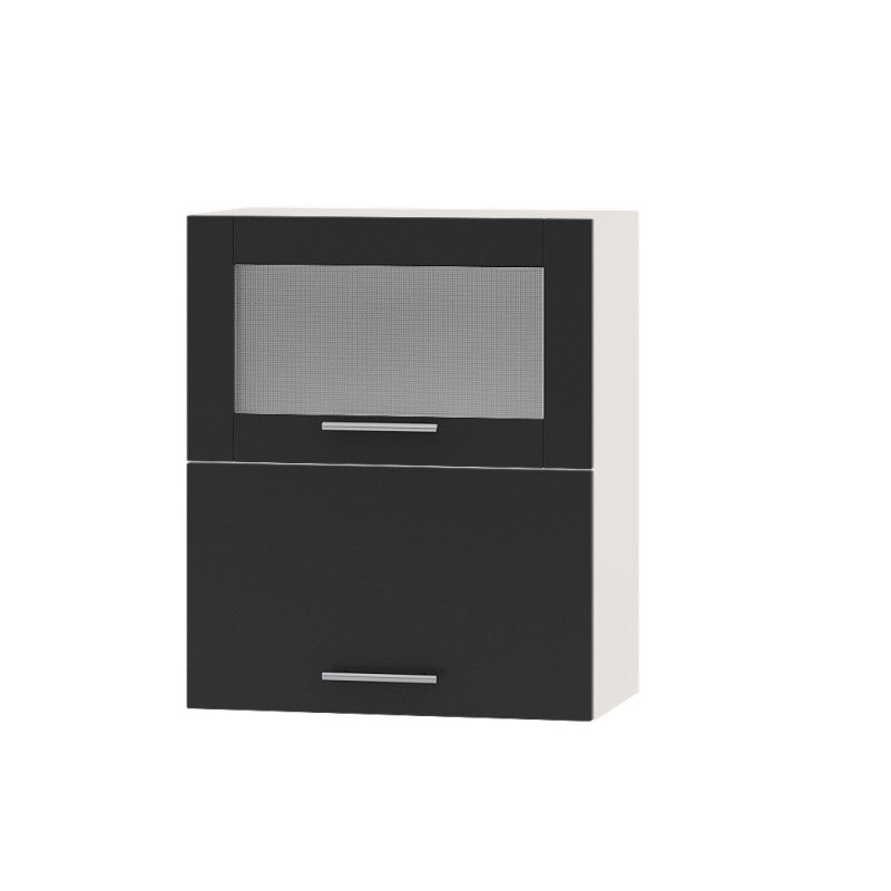 Кухонный модуль витрина Оптима Верх ВВГ14-600 Белый/Антрацит 600х296х720 мм (DTM-073490)