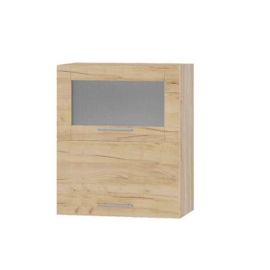 Кухонный модуль витрина Оптима Верх ВВГ14-600 Дуб Сонома/Дуб Крафт Золотой 600х296х720 мм (DTM-073346)