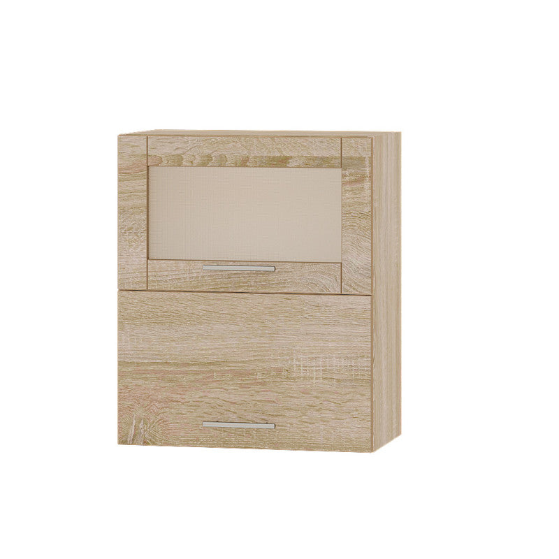 Кухонный модуль витрина Оптима Верх ВВГ14-600 Дуб Сонома/Дуб Сонома 600х296х720 мм (DTM-073347)