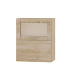 Кухонный модуль витрина Оптима Верх ВВГ14-600 Дуб Сонома/Дуб Сонома 600х296х720 мм (DTM-073347)