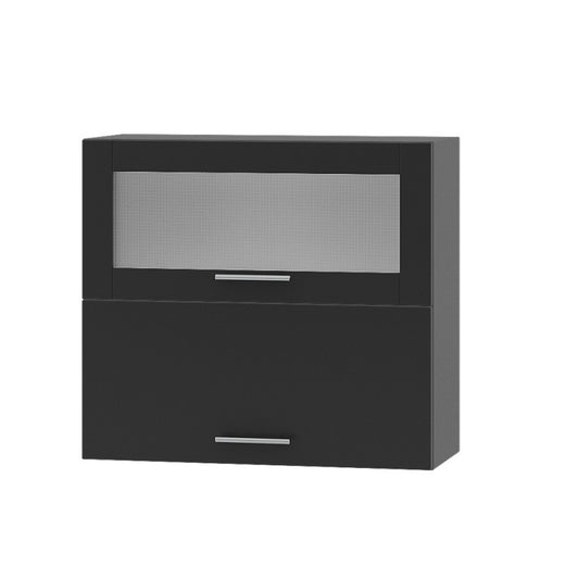 Кухонный модуль витрина Оптима Верх ВВГ14-800 Антрацит/Антрацит 800х296х720 мм (DTM-073350)