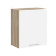 Кухонный модуль верхний Эверест Эко 500 дуб сонома/нимфея альба (белый) 50х30х58 см (DTM-071011)