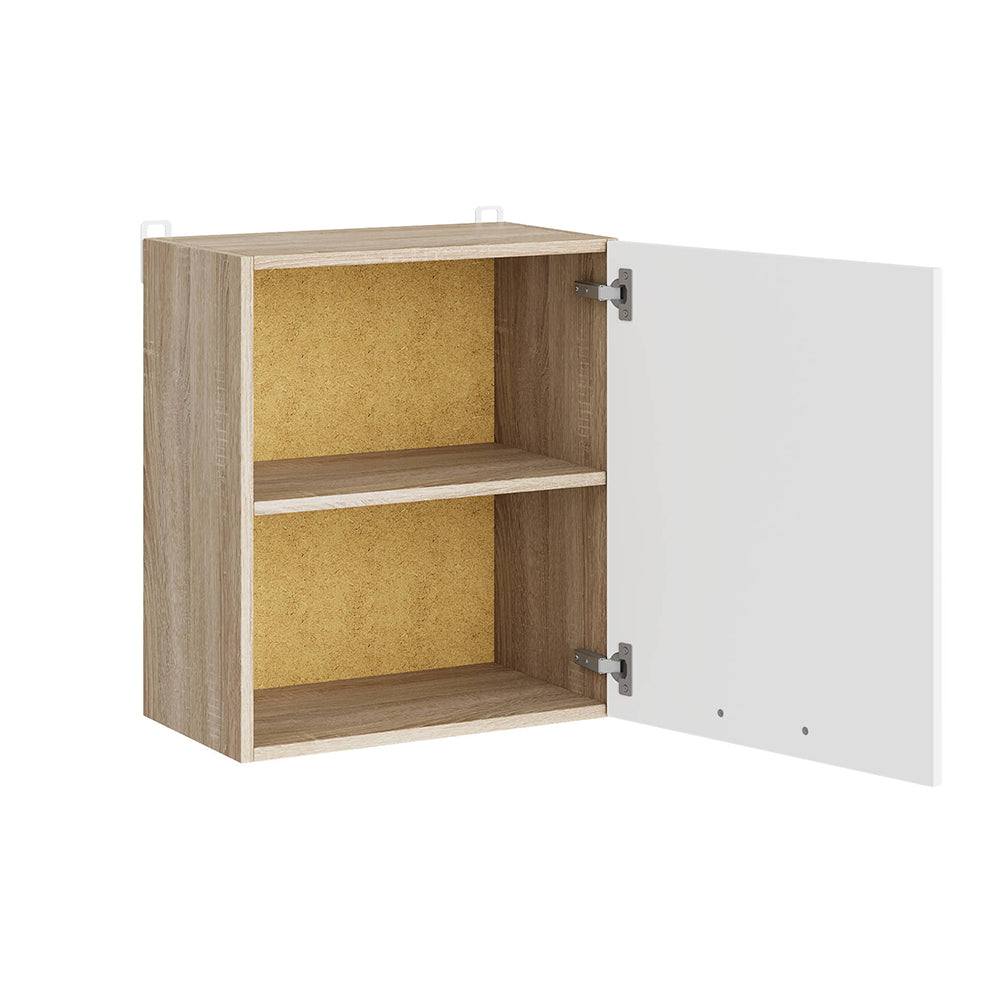 Кухонный модуль верхний Эверест Эко 500 дуб сонома/нимфея альба (белый) 50х30х58 см (DTM-071011)