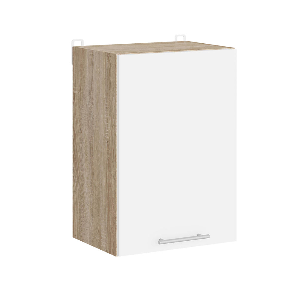 Кухонный модуль верхний Эверест Эко 400 дуб сонома/нимфея альба (белый) 40х30х58 см (DTM-071013)