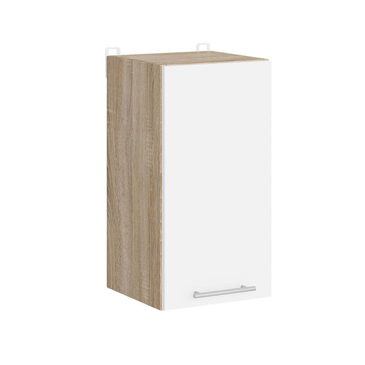 Кухонный модуль верхний Эверест Эко 300 дуб сонома/нимфея альба (белый) 30х30х58 см (DTM-071034)
