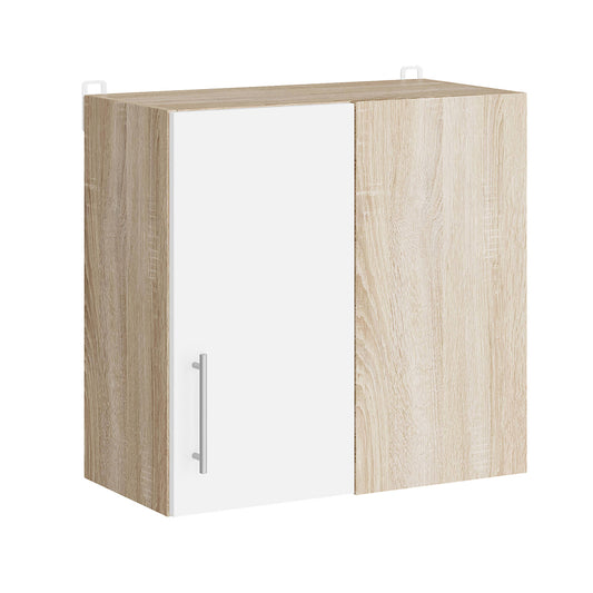 Кухонный модуль верхний угловой Эверест Эко 600 дуб сонома/нимфея альба (белый) 60х30х58 см (DTM-071035)