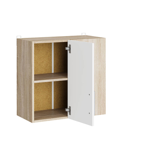 Кухонный модуль верхний угловой Эверест Эко 600 дуб сонома/нимфея альба (белый) 60х30х58 см (DTM-071035)