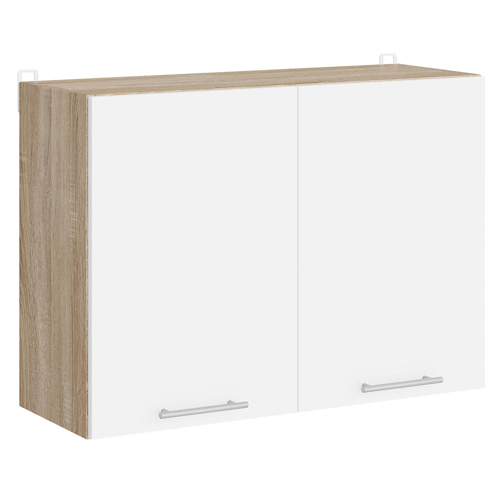 Кухонный модуль с сушилкой для посуды Эверест Эко 800 дуб сонома/нимфея альба (белый) 80х30х58 см (DTM-071007)