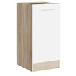 Кухонный модуль нижний Эверест Эко 400 дуб сонома/нимфея альба (белый) (без столешницы) 40х46х82 см (DTM-071044)