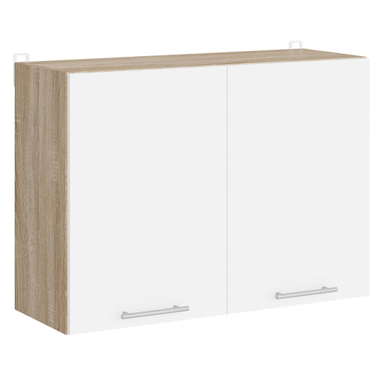 Кухонный модуль с сушилкой для посуды Эверест Эко 800 дуб сонома/нимфея альба (белый) 80х30х58 см (DTM-071007)