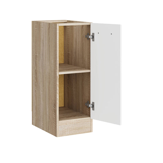 Кухонный модуль нижний Эверест Эко 300 дуб сонома/нимфея альба (белый) (без столешницы) 30х46х82 см (DTM-071048)