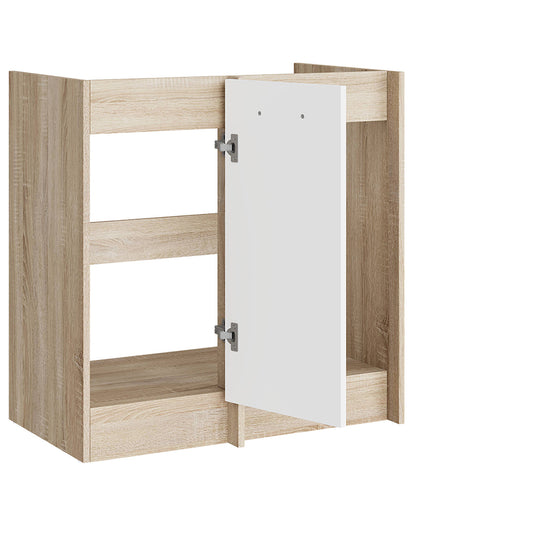 Кухонный модуль нижний угловой Эверест Эко 790 дуб сонома/нимфея альба (без столешницы) 79х46х82 см (DTM-071049)