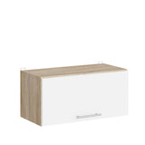 Кухонный модуль под вытяжку Эверест Эко 600 дуб сонома/нимфея альба (белый) 60х30х28 см (DTM-071010)