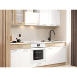 Кухня модульная Эверест Эко набор №3 дуб сонома/нимфея альба (белый) 2.4 м столешница Скай (DTM-071058)