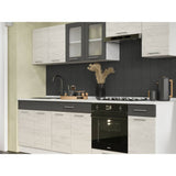 Кухня модульная Эверест Эко набор №5 крафт белый/графит 2.6 м столешница Скай (DTM-071064)