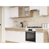 Кухня модульная Эверест Эко набор №5 дуб сонома/нимфея альба (белый) 2.6 м столешница Скай (DTM-071059)