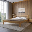 Двуспальная деревянная кровать Mebigrand Бавария Орех светлый 160х200 см (MBG-14711)