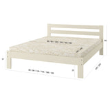 Двуспальная деревянная кровать Mebigrand Бавария Орех светлый 160х200 см (MBG-14711)