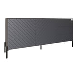 Комод с черными металлическими ножками LION Амарант 168x40x76,5 см Антрацит/Графитовый (LION-041878)