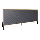 Комод с черными металлическими ножками LION Амарант 168x40x76,5 см Дуб артизан/Графитовый (LION-041888)