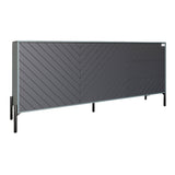 Комод с черными металлическими ножками LION Амарант 168x40x76,5 см Гранит серый/Графитовый (LION-041886)