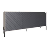 Комод с черными металлическими ножками LION Амарант 168x40x76,5 см Кашемир/Графитовый (LION-041891)