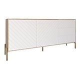 Комод с золотыми металлическими ножками LION Амарант 168x40x76,5 см Дуб сонома трюфель/Белый (LION-041963)