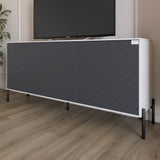 Тумба под телевизор с черными металлическими ножками LION Амарант 168x40x76,5 см Бетон Style/Графітовий (LION-043014)