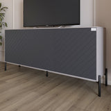 Тумба под телевизор с черными металлическими ножками LION Амарант 168x40x76,5 см Кашемир/Графітовий (LION-043009)