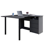 Геймерский компьютерный стол LION Буст угловой с ящиками Антрацит (LION-041449) ТОП