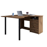 Геймерский компьютерный стол LION Буст угловой с ящиками Дуб Ливорно (LION-041455)