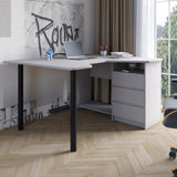 Геймерский компьютерный стол LION Буст угловой с ящиками Кашемир (LION-041458)