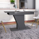 Обеденный стол раскладной LION Грейс Антрацит (LION-045001) ТОП