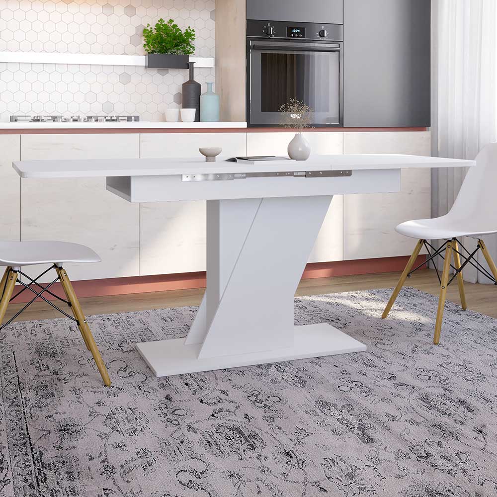 Обеденный стол раскладной LION Грейс Нимфея Альба (белый) (LION-045016) ТОП