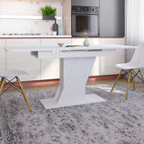 Обеденный стол раскладной LION Грейс Нимфея Альба (белый) (LION-045016) ТОП