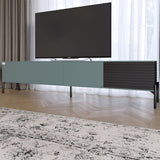 Тумба под телевизор на черных металлических ножках LION Грей Гранит серый/Асфальт (LION-042480)