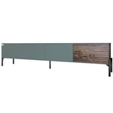 Тумба под телевизор на черных металлических ножках LION Грей Гранит серый/Дерево (LION-042525)