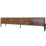 Тумба под телевизор на черных металлических ножках LION Грей Дуб Ливорно/Дерево (LION-042522)