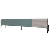 Тумба под телевизор на черных металлических ножках LION Грей Гранит серый/Кашемир (LION-042585)