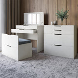 Комод-трюмо с зеркалом, нишей под сиденьем и ящиком LION Азия Бетон style (LION-041664)