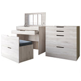 Комод-трюмо с зеркалом, нишей под сиденьем и ящиком LION Азия Самоа Дымчатый (LION-041675)