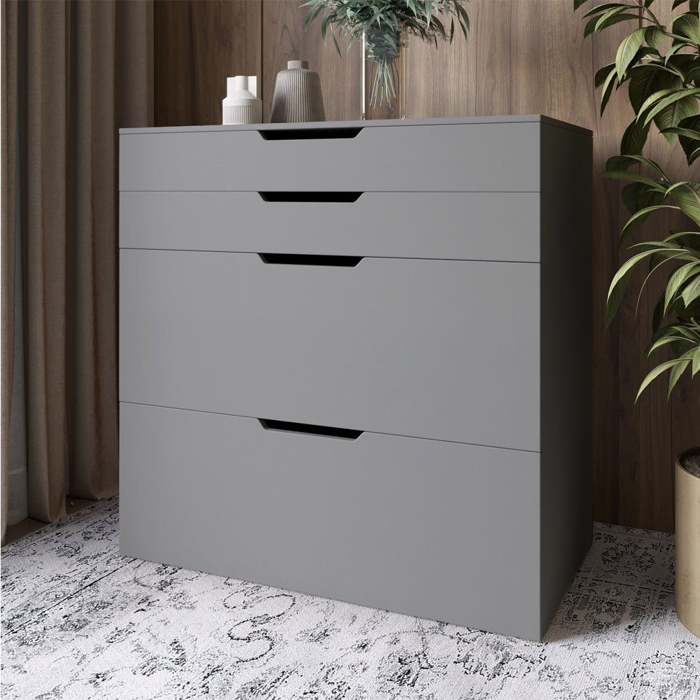 Комод-трюмо с зеркалом, нишей под сиденьем и ящиком LION Азия Антрацит (LION-041662) ТОП