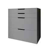 Комод-трюмо с зеркалом, нишей под сиденьем и ящиком LION Азия Антрацит (LION-041662) ТОП