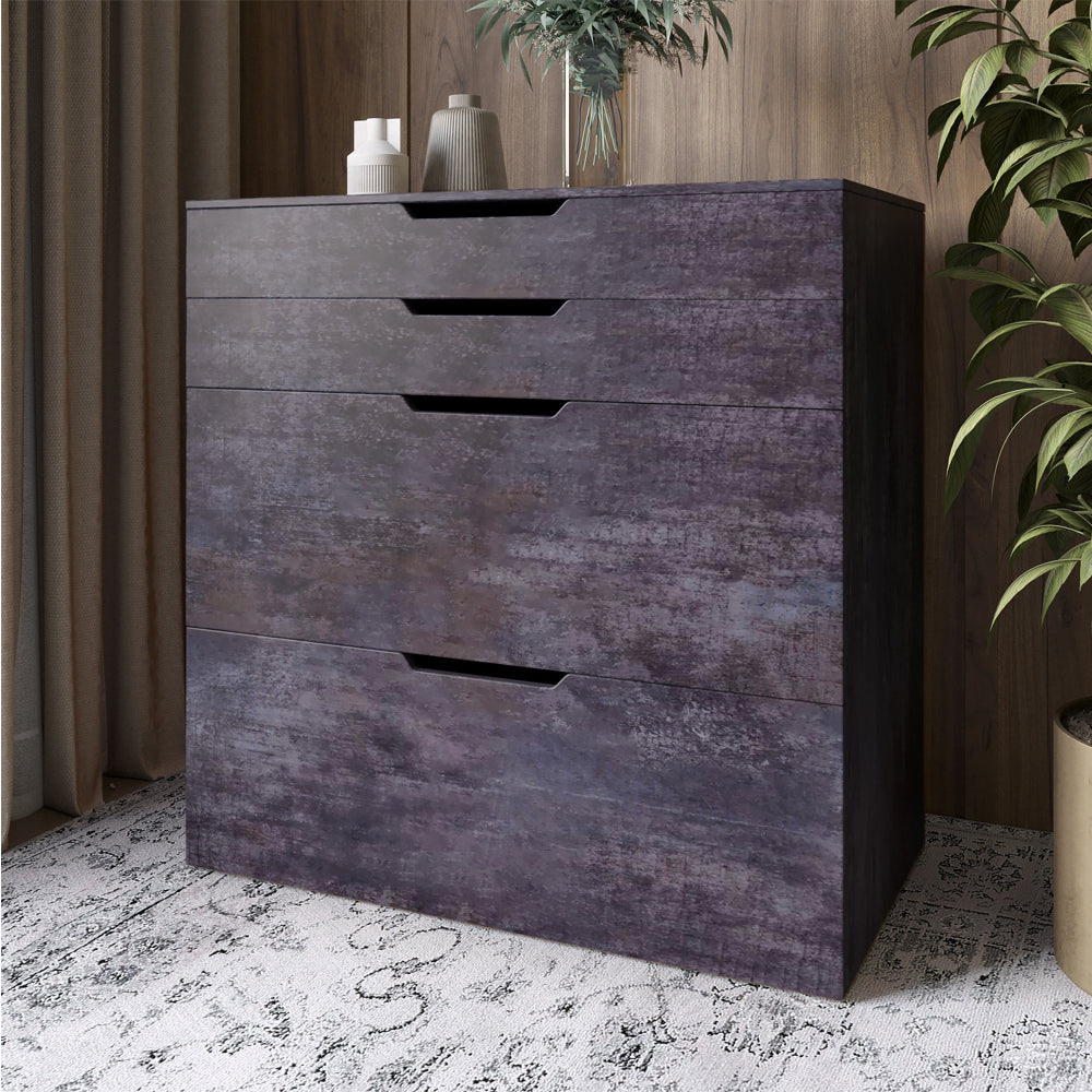 Комод-трюмо с зеркалом, нишей под сиденьем и ящиком LION Азия Бетон темный (LION-041665)